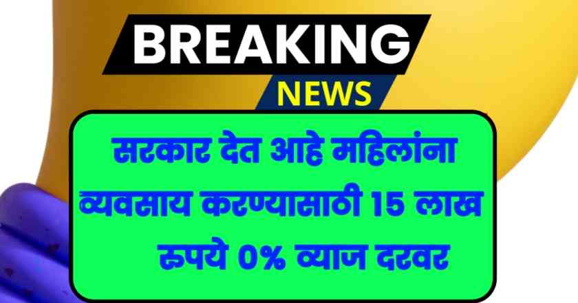 Aai karj yojana : महिलांना मिळणार व्यवसाय करण्यासाठी पंधरा लाख रुपयापर्यंत 1 Aai karj yojana